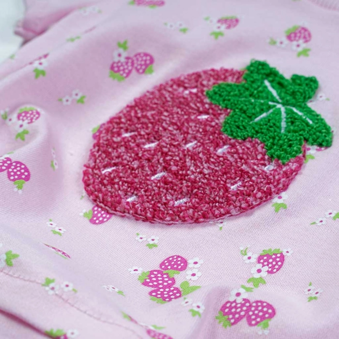Bρεφικό σετ για κορίτσια Strawberry ροζ (4)