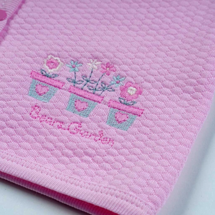 Βρεφική αμάνικη ζακέτα για κορίτσια Smart bears ροζ καθημερινά κοριτσίστικα online (1)