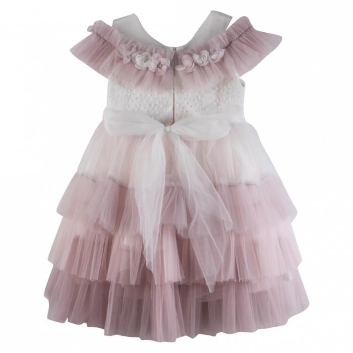 Παιδικό φόρεμα για κορίτσια Ισμύνη ροζ κοριτσίστικα τούλι ιδιάιτερα online τούλι βαφτήσια 3 ετών γάμο ξεχωριστά (1)