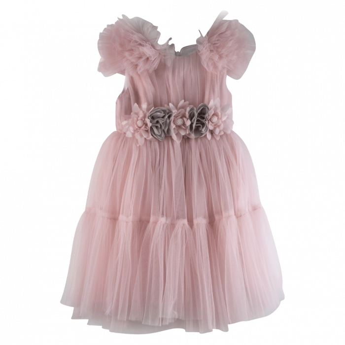 Παιδικό φόρεμα για κορίτσια Ωραιάνθη ρόζ κοριτσίστικα καλά επίσημα γάμους βαφτίσεις τούλι εντυπωσιακά online ετών (2)