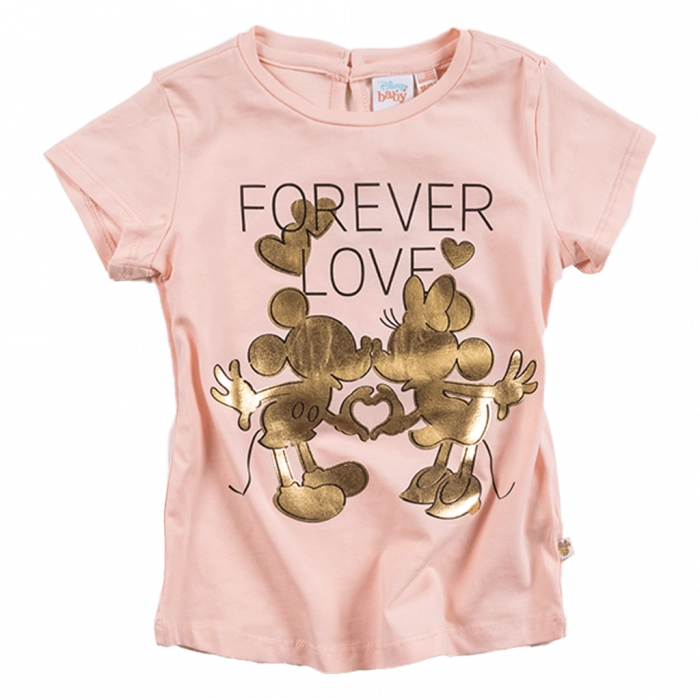 Βρεφική μπλούζα Original Marines για κορίτσια Forever Love Ροζ κοριτσίστικα στάμπα Minnie σομόν online