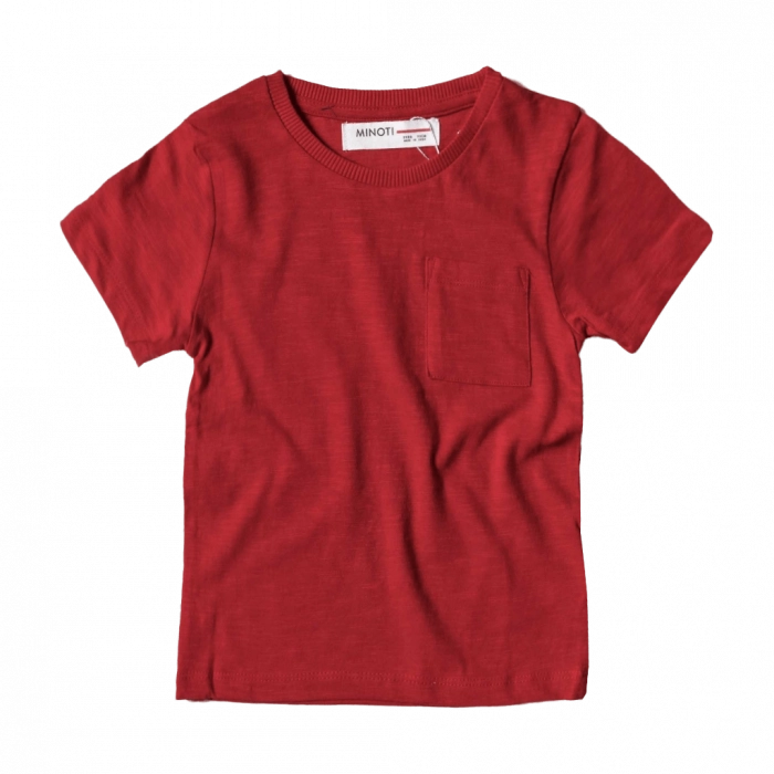 Παιδική μπλούζα Minoti για αγόρια Basic κόκκινη