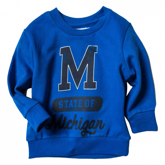 Παιδική Μπλούζα Φούτερ MINOTI για Αγόρια Michigan Μπλε