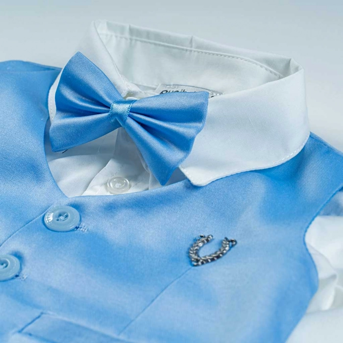 Βρεφικό σετ για νεογέννητα αγόρια Mr Man γαλάζιο αγορίστικα μωράκια βρέφη 6 μηνών online (2)