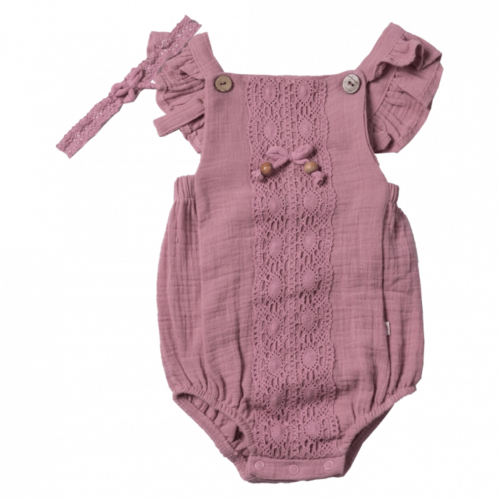 Βρεφικό φορμάκι για κορίτσια Bon bon ροζ κοριτσίστικα καλοκαιρινά online μωράκια 3 μηνών (1)
