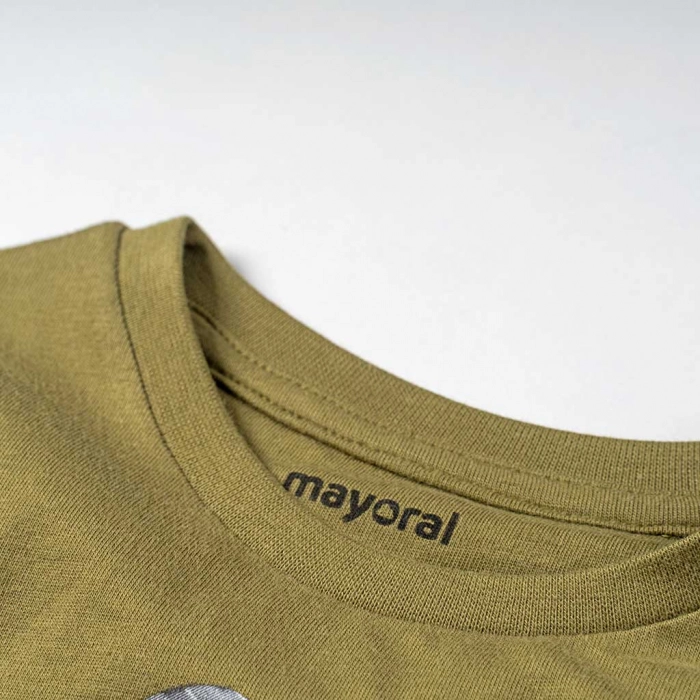 Παιδική μπλούζα Mayoral για αγόρια After wave χακί (1)