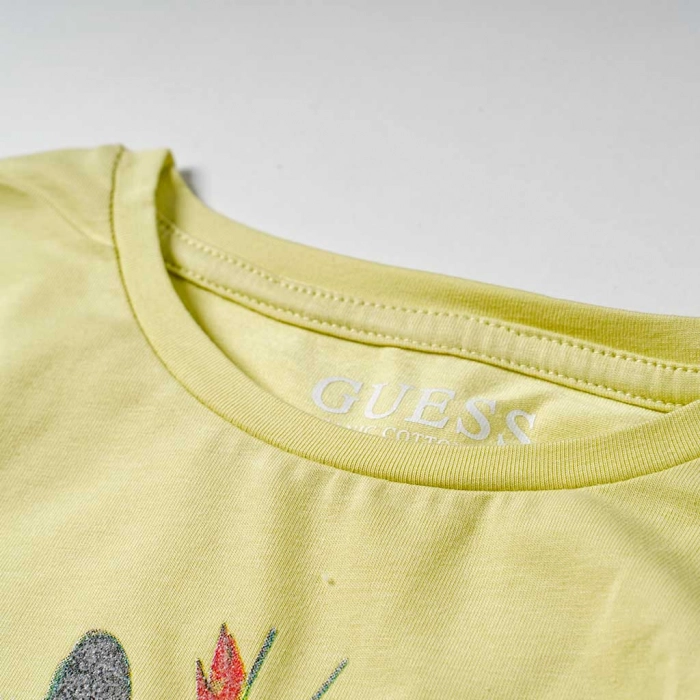 Παιδική Μπλούζα Guess για κορίτσια Green garden κίτρινο λάιμ (1)
