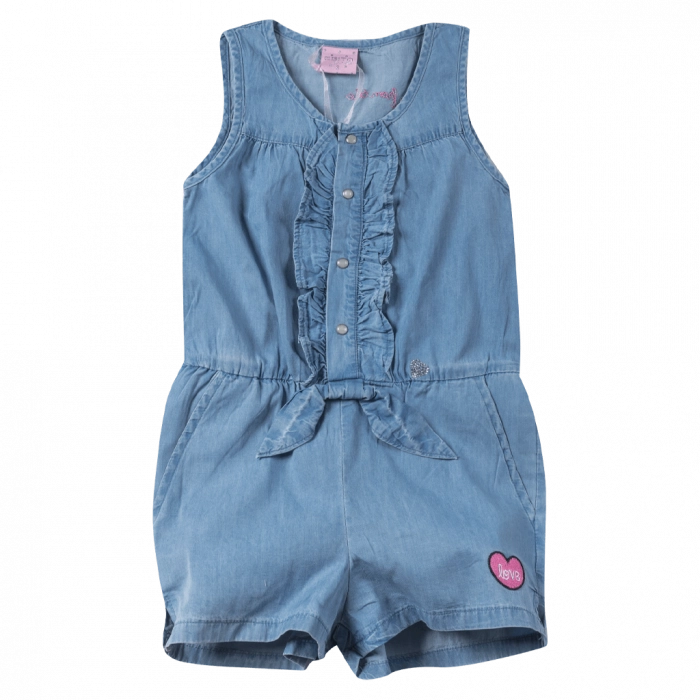 Παιδική ολόσωμη φόρμα Eβίτα για κορίτσια Fern μπλε (1)