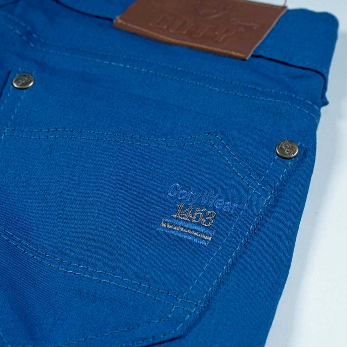 Παιδικό παντελόνι για αγόρια Genova 2 μπλε ραφ 7-11 καθημερινά αγορίστικα ελαστικά online (1)