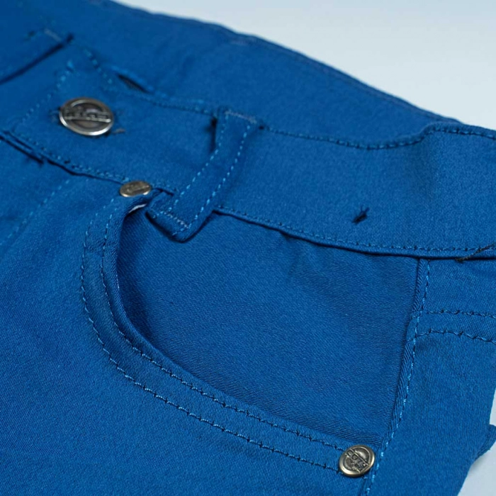 Παιδικό παντελόνι για αγόρια Genova 2 navy μπλε 6-16 καθημερινά αγορίστικα ελαστικά online (3)
