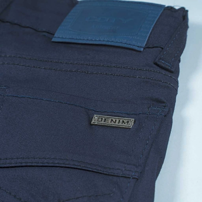 Παιδικό παντελόνι για αγόρια Genova μπλε σκούρο 2-6 καθημερινά αγορίστικα ελαστικά online (4)