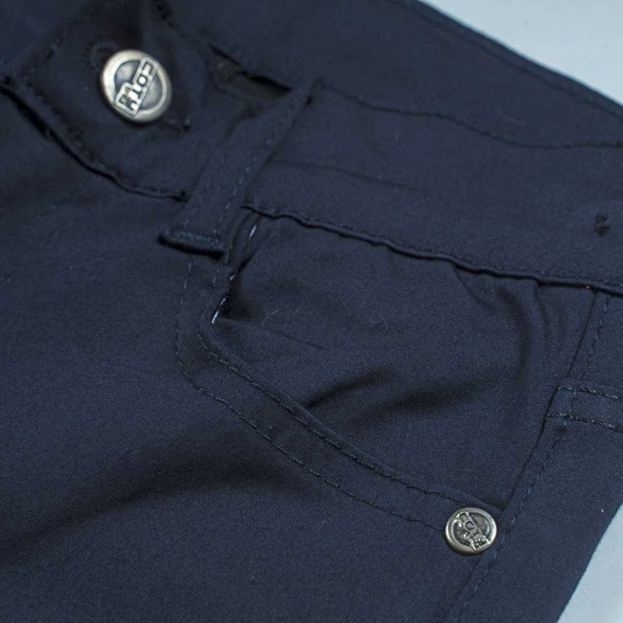 Παιδικό παντελόνι για αγόρια Genova μπλε σκούρο 2-6 καθημερινά αγορίστικα ελαστικά online (3)