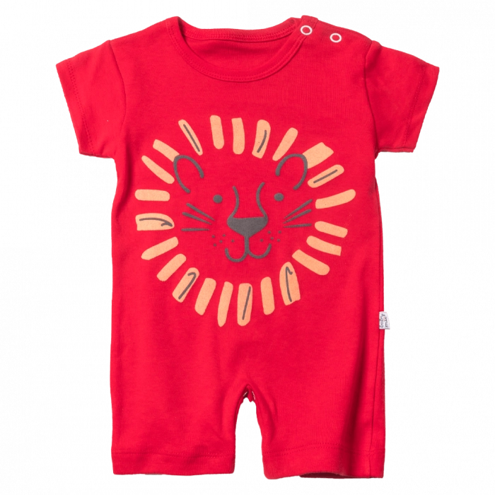 Βρεφικό φορμάκι για αγόρια Iion κοκκινο κοντομάνικο μακό μωρό αγόρι καλοκαιρινό online 9 μηνών (1)
