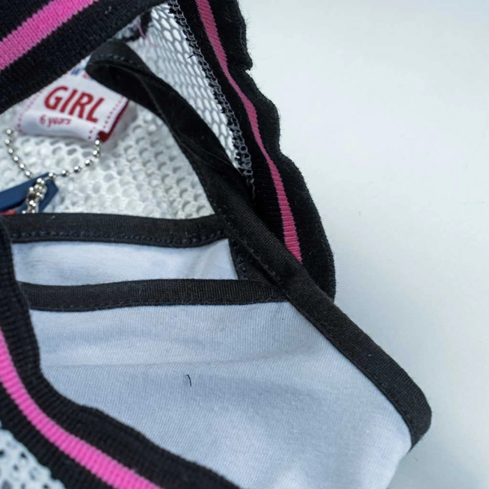 Παιδικό σετ New College για κορίτσια Dont stop μαύρο καλοκαιρινά σετάκια με κολάν διχτυωτά κοριτσίστικα ελληνικά online (4)