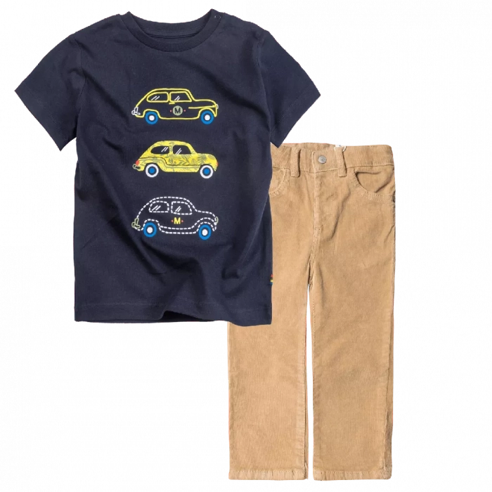 Βρεφική μπλούζα Mayoral για αγόρια Cars μπλε αγορίστικες μακό επώνυμες δώρο online (1) | Βρεφικό παντελόνι Mayoral για αγόρια Corduroy Μπεζ αγορίστικα κοτλέ παντελόνια μοντέρνα 