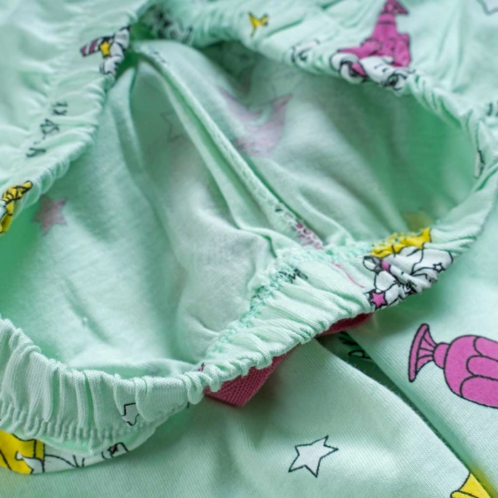 Παιδική πιτζάμα Εβίτα για κορίτσια Unishake φούξια κοριτσίστικες πιτζάμες καλοκαρινές μακό βαμβακερές ελληνικές (1)