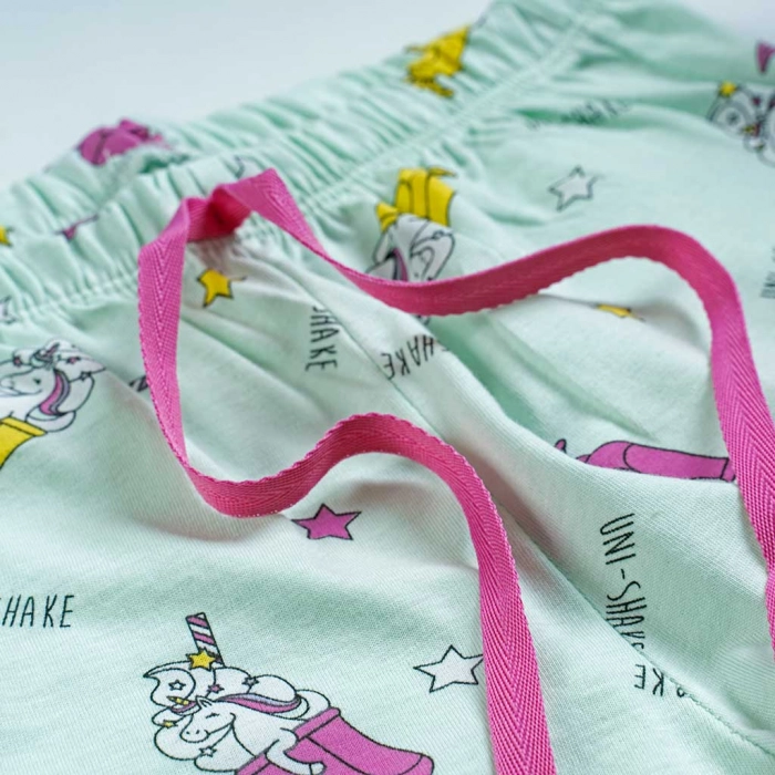 Παιδική πιτζάμα Εβίτα για κορίτσια Wake me φούξια κοριτσίστικες πιτζάμες καλοκαρινές μακό βαμβακερές ελληνικές (4)