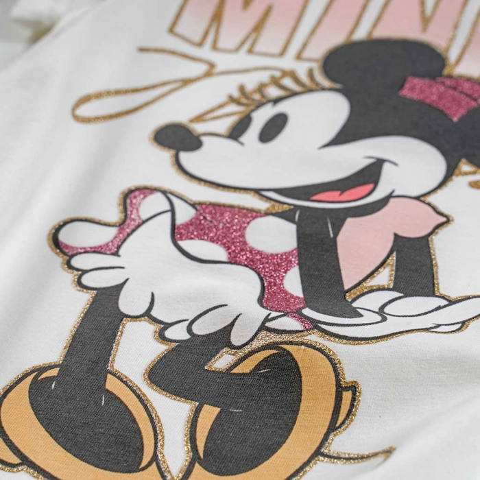 Παιδική μπλούζα Disney για κορίτισια Minnie άσπρο κοριτσίτικες μπλοζύες καλοκαιρινές μινι mouse ετών (2)