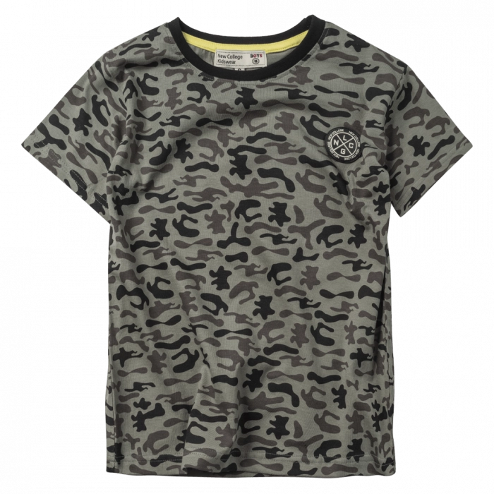 Παιδική μπλούζα New College για αγόρια Army λαδί αγορίστικες καθημερινές στρατιωτικές μοντέρνες online (1)