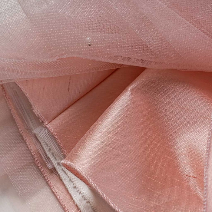 Παιδικό φόρεμα για κορίτσια Εριφύλη ροζ κοριτσίστικα αμάνικα τούλια (5)