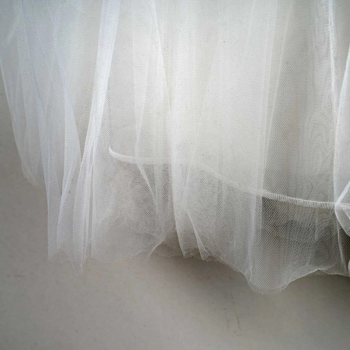 Παιδικό φόρεμα για κορίτσια Caitlin άσπρο κοριτσίστικα καλά γάμο βάφτιση παρανυφάκια τούλι online 10 χρονών (4)