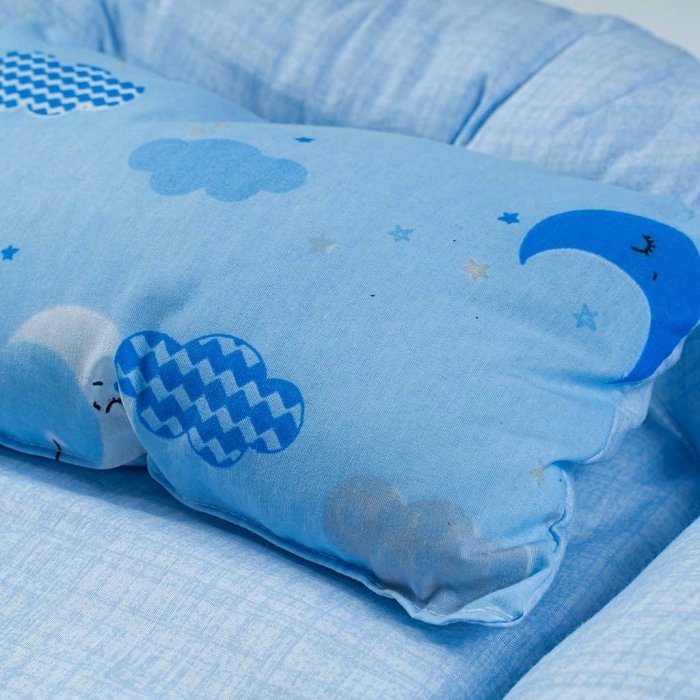Βρεφική φωλιά για αγόρια Sleeping King γαλάζιο φωλίτσες για μωράκια σετ ύπνου orchestra skroutz prenatal κριτικές (3)