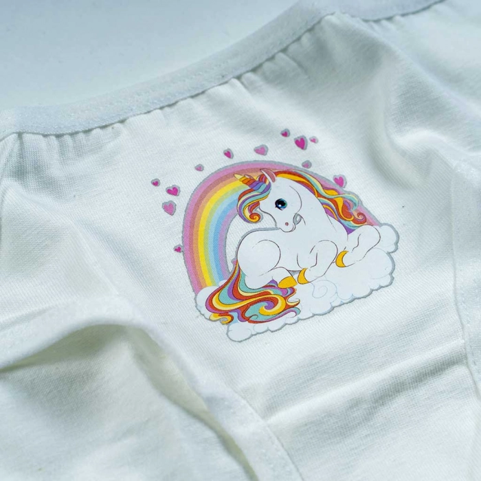 Παιδικό σετ εσώρουχων για κορίτσια unicorn dream ζαχαρί κοριτσίστικα εσώρουχα βαμβακερά ποιοτικά βρακάκι online (3)