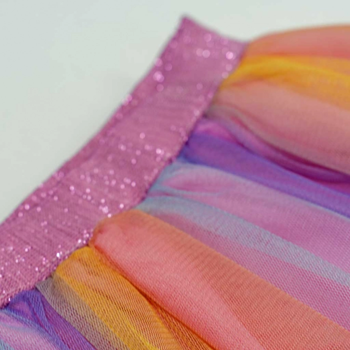 Παιδικό σετ για κορίτσια follow the rainbow αμπιγέ φορέματα με μονόκερο τούλι ετών Online5