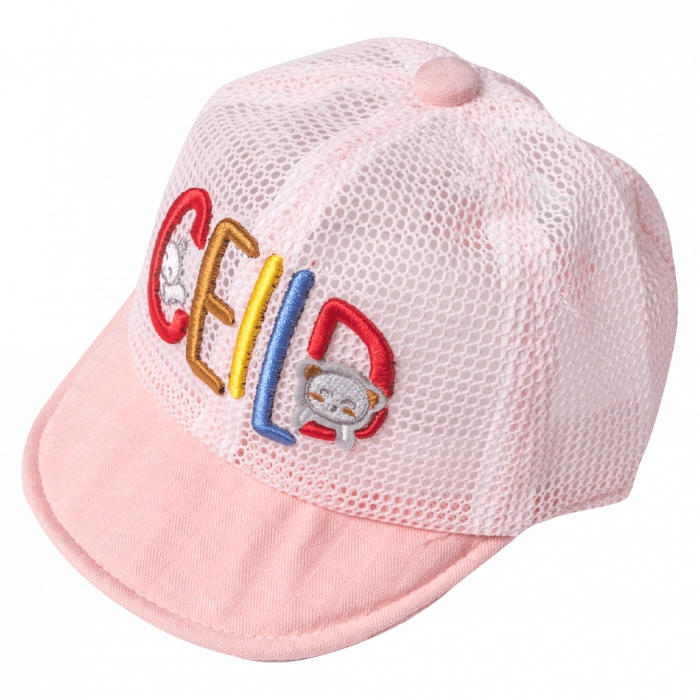 Βρεφικό καπέλο για κορίτσια ceild ροζ για το ήλιο μωρά δροσερό μηνών