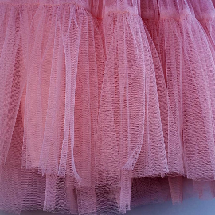 Παιδικό φόρεμα για κορίτσια Ωραιάνθη ρόζ πούδρα βαπτιστικά ακριβά αμπιγέ φορέματα γάμους βαφτίσεις παρανυφάκια (3)
