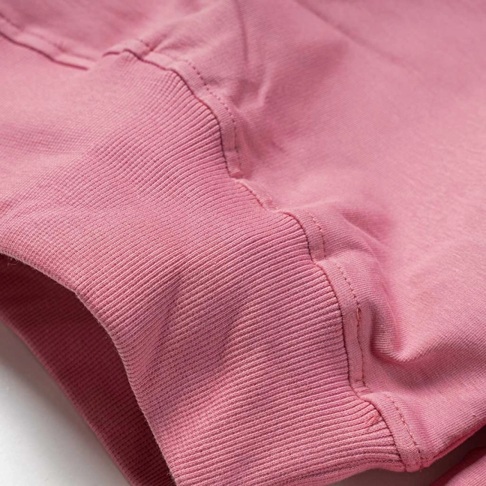 Παιδικό σετ φόρμας Εβίτα για κορίτσια Something ροζ μακρυμάνικες χειμωνιάτικες μοντέρνα καθημερινά