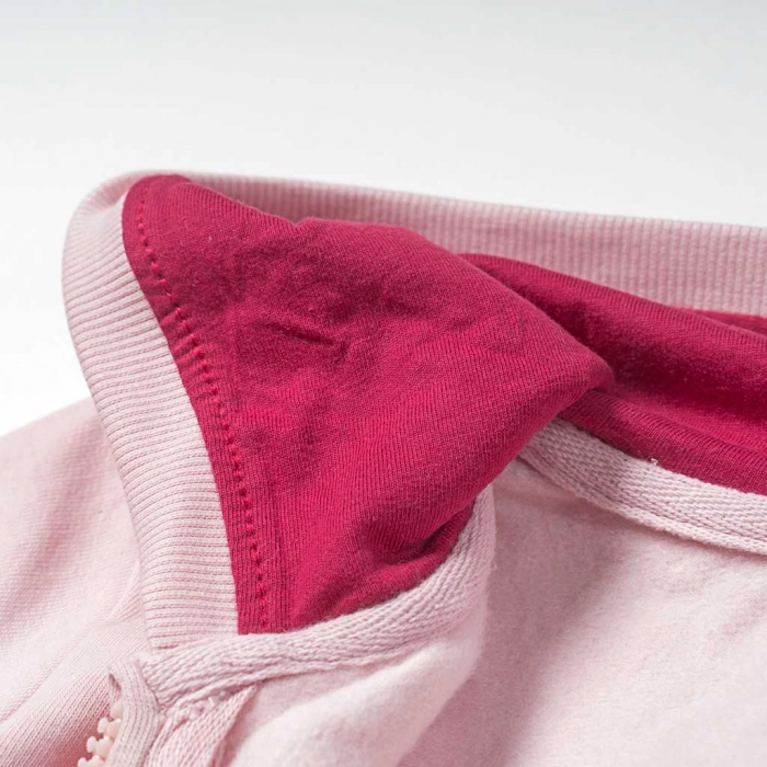 Παιδική ζακέτα AKO για κορίτσια crown ροζ  φούτερ παιδικές ζακέτες με κουκούλα κοριτσίστικες online (4)