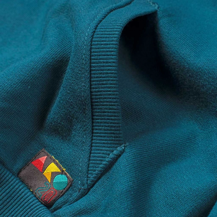 Παιδική μπλούζα AKO για αγόρια Happy μπλε μακρυμάνικές χειμωνιάτικές χρονών online οικονομικές φούτερ κουκούλα (4)