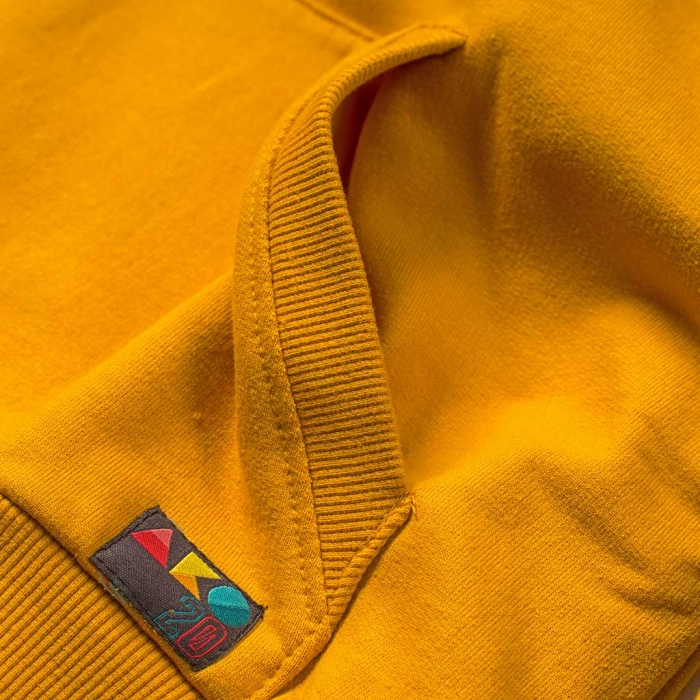 Παιδική μπλούζα AKO για αγόρια Now κίτρινο μακρυμάνικές χειμωνιάτικές χρονών online οικονομικές φούτερ κουκούλα (4)