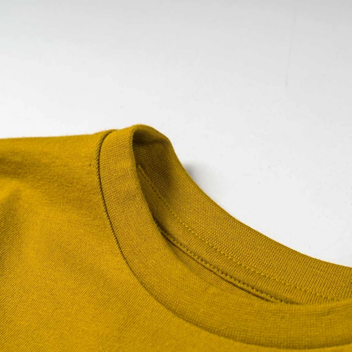 Παιδική μπλούζα Mayoral για αγόρια good days κίτρινο λεπτές μπλούζες αγορίστικες μακρυμάνικες επώνυμες (3)