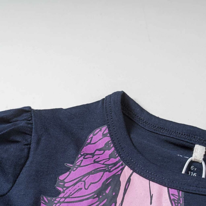 Παιδική μπλούζα Name It για κορίτσια Pink Horse μπλε εποχιακή καθημερινή άνετη βόλτα ετών online3