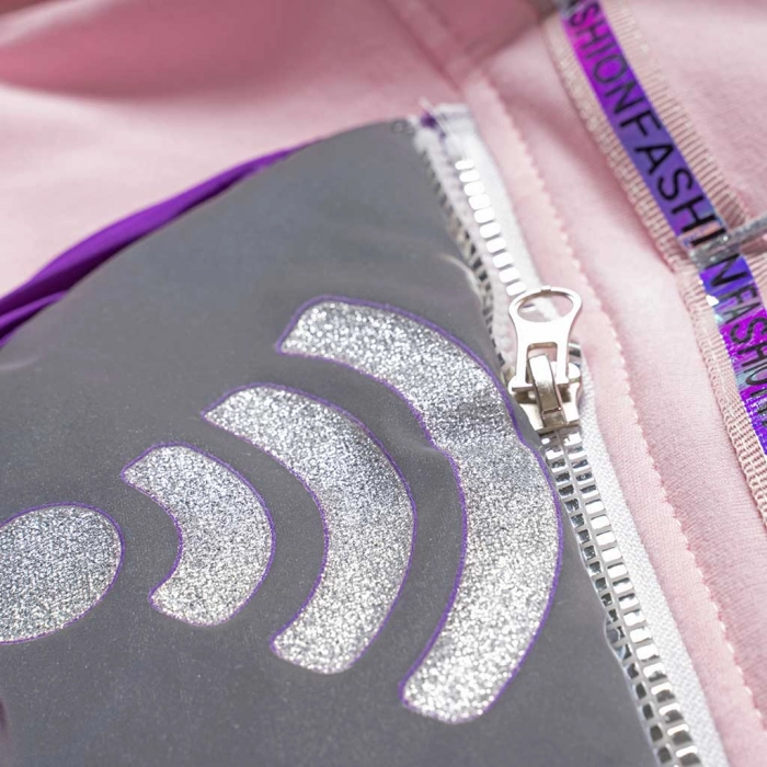 Παιδικό σετ φόρμας ΕΒΙΤΑ για κορίτσια wifi ροζ καθημερινό εποχιακό άνετο ζεστό ετών online3