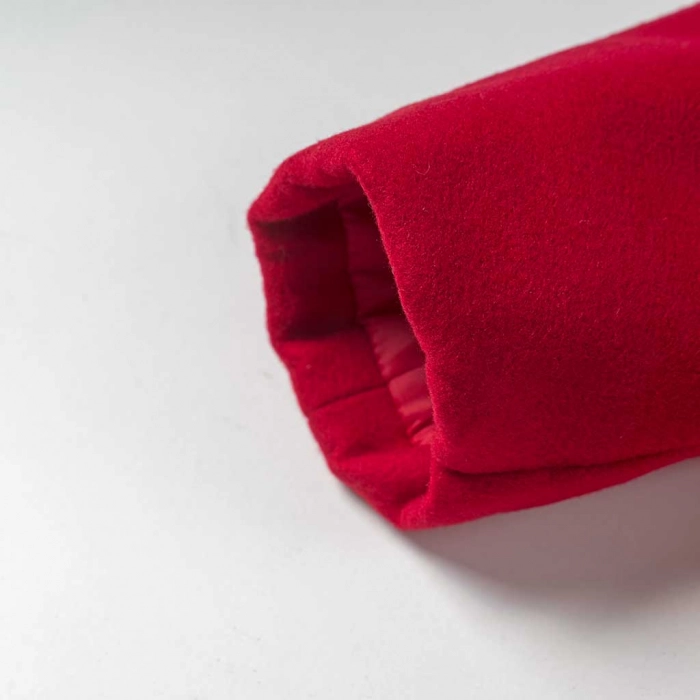 Παιδικό παλτό ΕΒΙΤΑ για κορίτσια Spinster κόκκινο άνετο ζεστό χειμωνιάτικο ετών online5