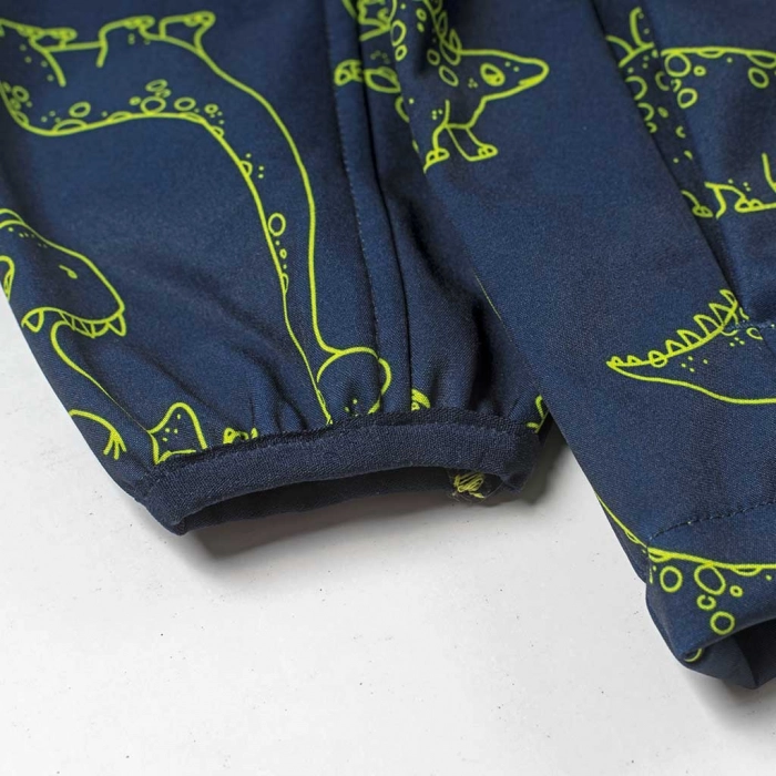 Παιδικό μπουφάν Name it για αγόρια Funky Dinos μπλε αντιανεμικό ζεστό  επένδυση fleece ετών καθημερινόοonline (5)
