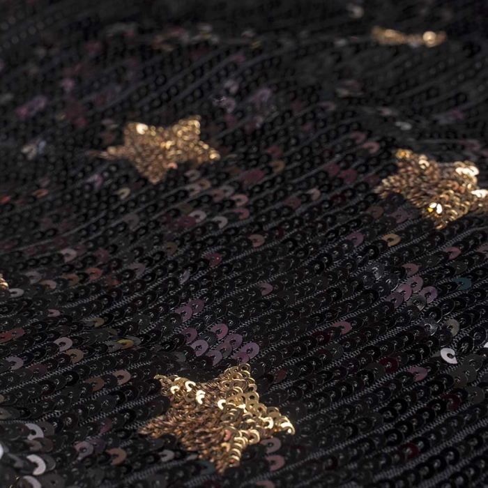 Παιδικό φόρεμα ΕΒΙΤΑ για κορίτσια Gold stars μαύρο κοριτσίστικα καλά παγιέτες επώνυμα οικονομικά online  τσάντα (2)