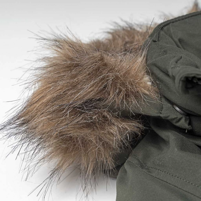 Παιδικό μπουφάν Name it για αγόρια winter χακί ζεστό αγορίστικό μοντέρνο με κουκούλα ετών online (2)
