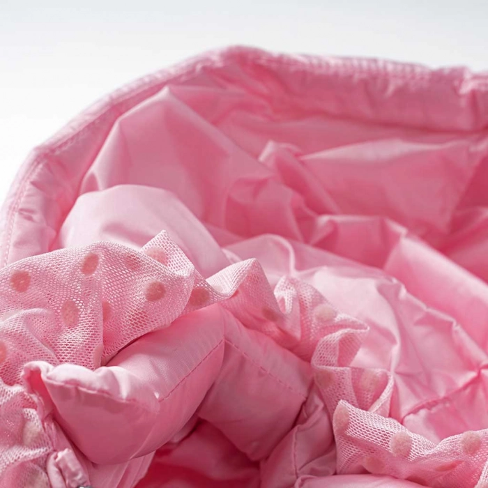 Βρεφικό μπουφάν Original Marines για κορίτσια Baby ροζ χειμωνιάτικα μακρυμάνικα online μηνών επώνυμα (2)