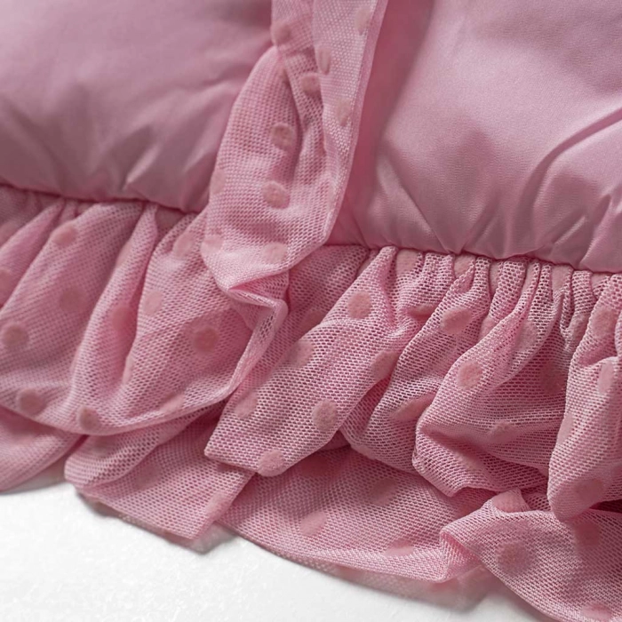 Βρεφικό μπουφάν Original Marines για κορίτσια Baby ροζ χειμωνιάτικα μακρυμάνικα online μηνών επώνυμα (3)