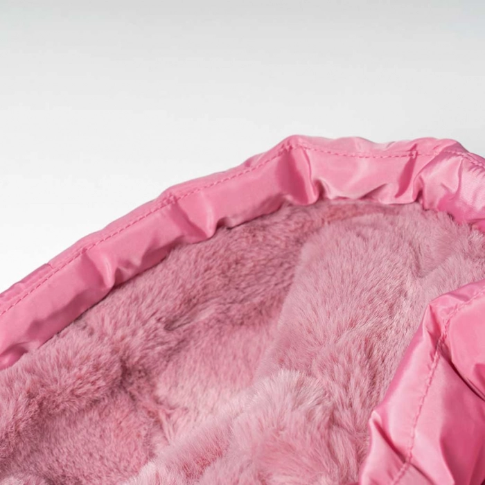 Παιδικό μπουφάν Original Marines για κορίτσια Fluff ροζ χειμωνιάτικα μακρυμάνικα ετών επώνυμα γούνα online (2)