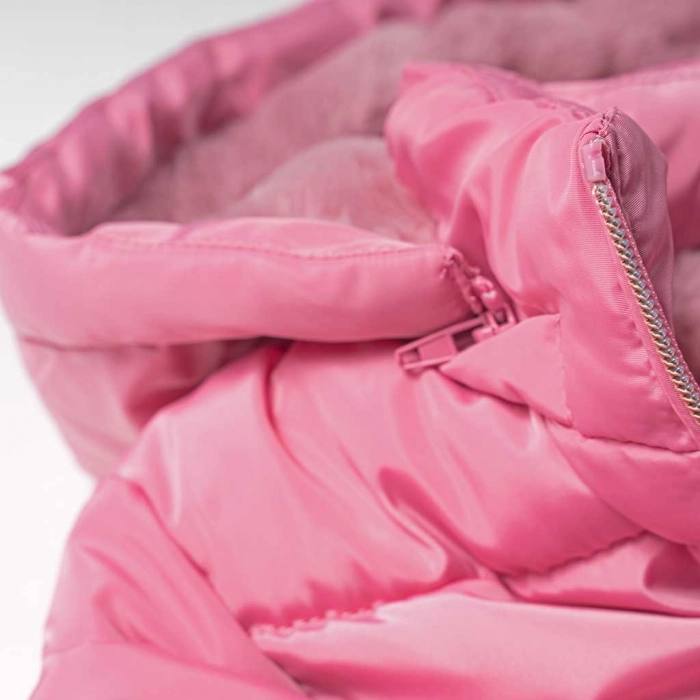 Παιδικό μπουφάν Original Marines για κορίτσια Fluff ροζ χειμωνιάτικα μακρυμάνικα ετών επώνυμα γούνα online (3)