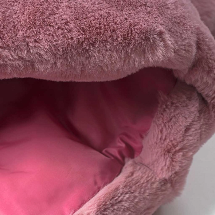 Παιδικό μπουφάν Original Marines για κορίτσια Fluff ροζ χειμωνιάτικα μακρυμάνικα ετών επώνυμα γούνα online (5)