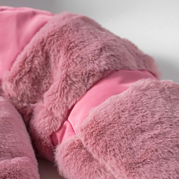 Παιδικό μπουφάν Original Marines για κορίτσια Fluff ροζ χειμωνιάτικα μακρυμάνικα ετών επώνυμα γούνα online (6)
