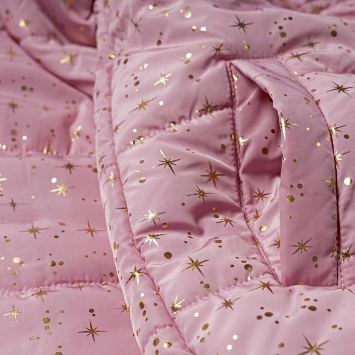 Παιδικό σετ New College για κορίτσια Mothers ροζ χειμωνιάτικα μακρυμάνικα επώνυμα ετών online μπουφάν (3)