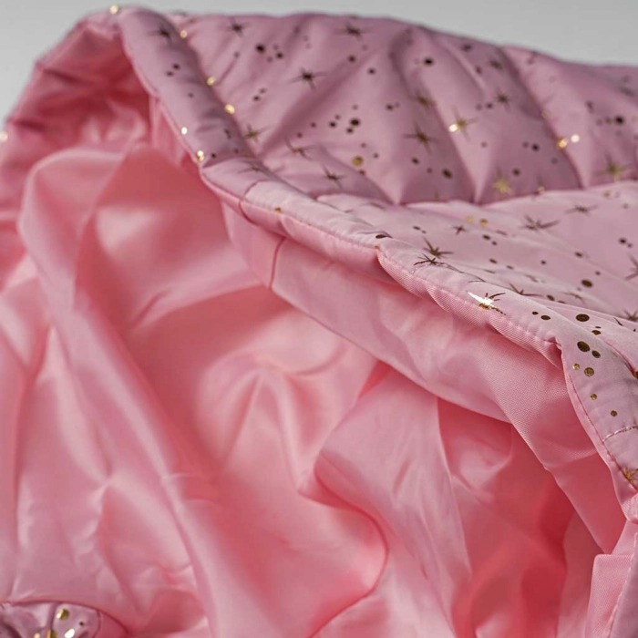 Παιδικό σετ New College για κορίτσια Mothers ροζ χειμωνιάτικα μακρυμάνικα επώνυμα ετών online μπουφάν (6)