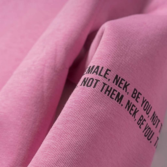 Παιδικό σετ NEK για κορίτσια Be You ροζ online φόρμα σχολέιο ετών χειμωνιάτικο καθημερινό  (3)